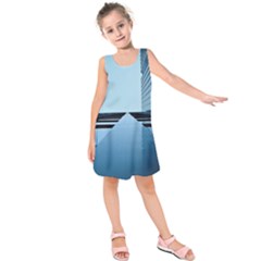 Architecture Modern Building Facade Kids  Sleeveless Dress