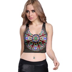 Church Window Window Rosette Racer Back Crop Top