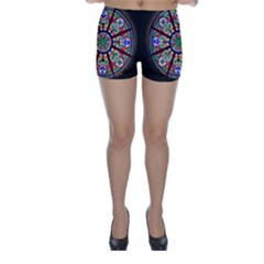 Church Window Window Rosette Skinny Shorts