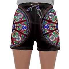 Church Window Window Rosette Sleepwear Shorts