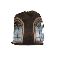 Church Window Church Drawstring Pouches (large) 