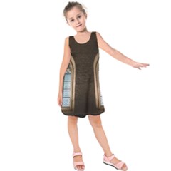 Church Window Church Kids  Sleeveless Dress by BangZart