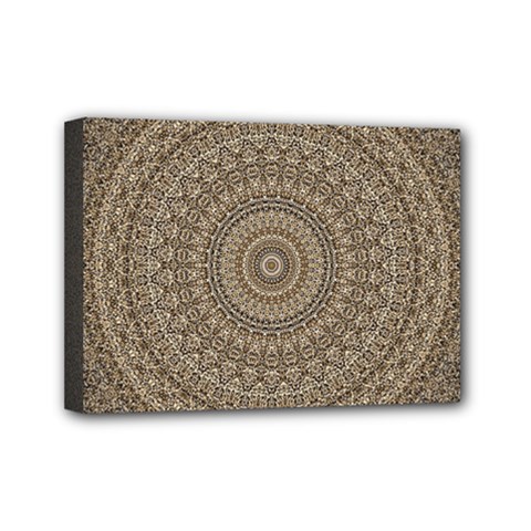 Background Mandala Mini Canvas 7  X 5  by BangZart