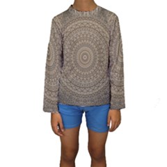 Background Mandala Kids  Long Sleeve Swimwear