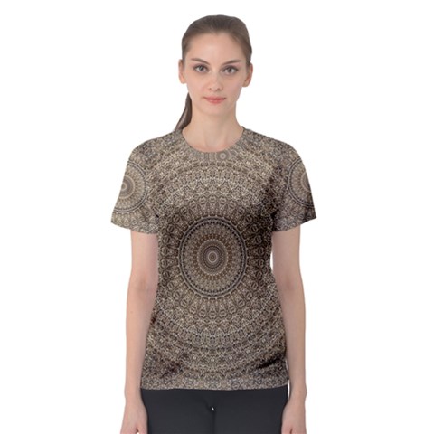 Background Mandala Women s Sport Mesh Tee by BangZart