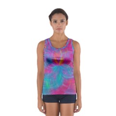 Abstract Fantastic Fractal Gradient Sport Tank Top 