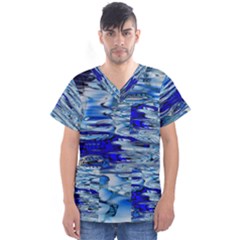 Graphics Wallpaper Desktop Assembly Men s V-neck Scrub Top