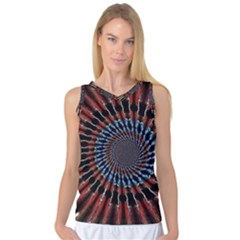 The Fourth Dimension Fractal Noise Women s Basketball Tank Top