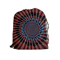 The Fourth Dimension Fractal Noise Drawstring Pouches (extra Large)