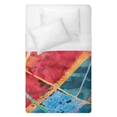 Painting Watercolor Wax Stains Red Duvet Cover (single Size)