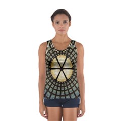 Stained Glass Colorful Glass Sport Tank Top 