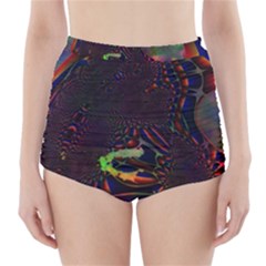 The Fourth Dimension Fractal High-waisted Bikini Bottoms