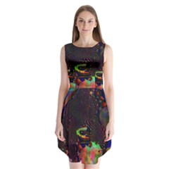 The Fourth Dimension Fractal Sleeveless Chiffon Dress  