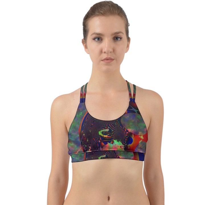 The Fourth Dimension Fractal Back Web Sports Bra