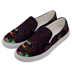The Fourth Dimension Fractal Men s Canvas Slip Ons by BangZart