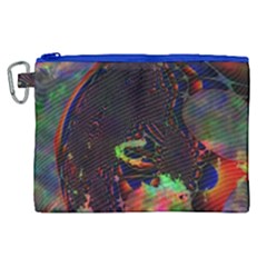 The Fourth Dimension Fractal Canvas Cosmetic Bag (xl)