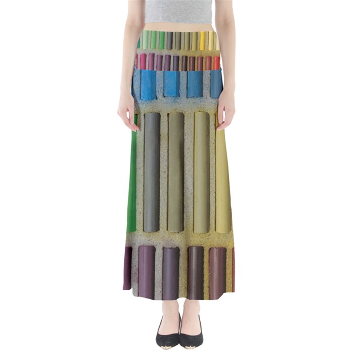 Pastels Cretaceous About Color Full Length Maxi Skirt