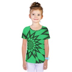 The Fourth Dimension Fractal Kids  One Piece Tee