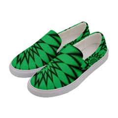The Fourth Dimension Fractal Women s Canvas Slip Ons by BangZart