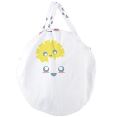 Cloud Cloudlet Sun Sky Milota Giant Round Zipper Tote