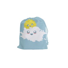 Cloud Cloudlet Sun Sky Milota Drawstring Pouches (small) 