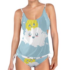 Cloud Cloudlet Sun Sky Milota Tankini Set by BangZart