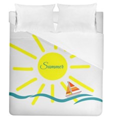 Summer Beach Holiday Holidays Sun Duvet Cover (queen Size)