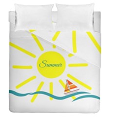 Summer Beach Holiday Holidays Sun Duvet Cover Double Side (queen Size)