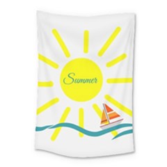 Summer Beach Holiday Holidays Sun Small Tapestry by BangZart