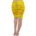 Texture Yellow Abstract Background Cropped Leggings  View4