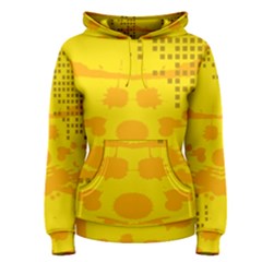 Texture Yellow Abstract Background Women s Pullover Hoodie