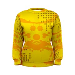 Texture Yellow Abstract Background Women s Sweatshirt