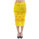 Texture Yellow Abstract Background Midi Pencil Skirt View1