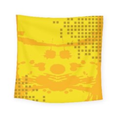 Texture Yellow Abstract Background Square Tapestry (small)