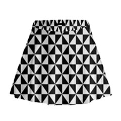 Triangle Pattern Simple Triangular Mini Flare Skirt