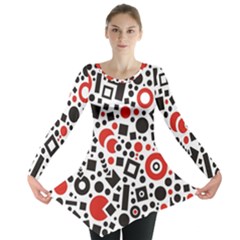 Square Objects Future Modern Long Sleeve Tunic 