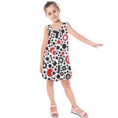 Square Objects Future Modern Kids  Sleeveless Dress