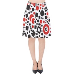 Square Objects Future Modern Velvet High Waist Skirt by BangZart