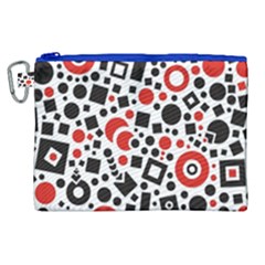 Square Objects Future Modern Canvas Cosmetic Bag (xl)