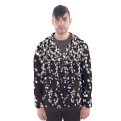 Christmas Bokeh Lights Background Hooded Wind Breaker (men)