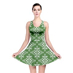 St Patrick S Day Damask Vintage Reversible Skater Dress