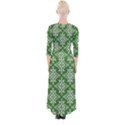 St Patrick S Day Damask Vintage Quarter Sleeve Wrap Maxi Dress View2