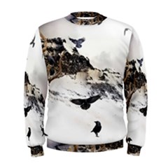 Birds Crows Black Ravens Wing Men s Sweatshirt