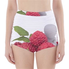 Fruit Healthy Vitamin Vegan High-waisted Bikini Bottoms by BangZart