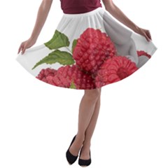 Fruit Healthy Vitamin Vegan A-line Skater Skirt by BangZart