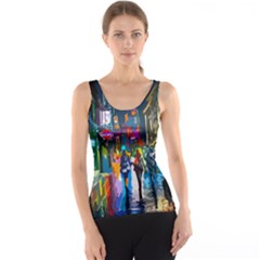 Abstract Vibrant Colour Cityscape Tank Top