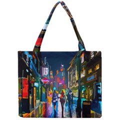 Abstract Vibrant Colour Cityscape Mini Tote Bag