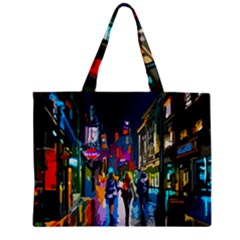 Abstract Vibrant Colour Cityscape Zipper Mini Tote Bag