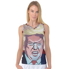 Donald Trump Pop Art President Usa Women s Basketball Tank Top