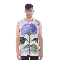 Vintage Shabby Chic Dragonflies Men s Basketball Tank Top
